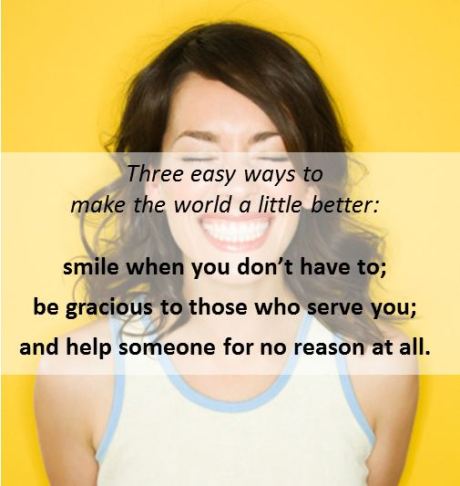 three ways to make the world a little better