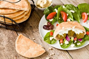 A very common meal eaten in Egypt: "Tameya" or "Falafel".  It's more than habit; it's tradition.