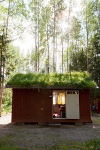 Real estate in the forest: a shed in Sweden (not an island :-)).