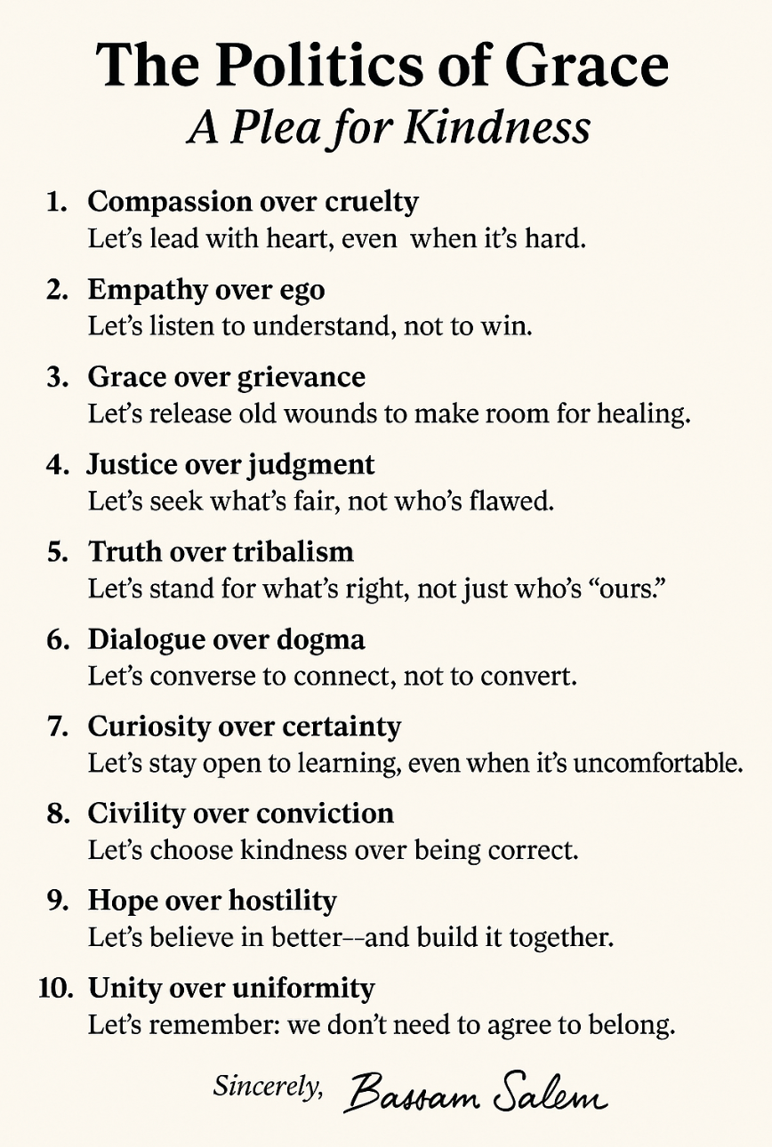 The Politics of Grace: A Plea for&nbsp;Kindness